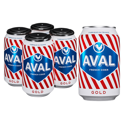 Aval Cider Gold 4pk 11.2oz Can 6.0% ABV