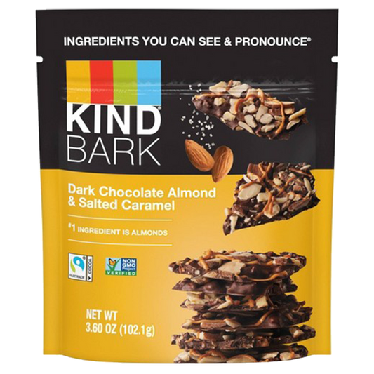 Kind Dark Chocolate Almond Sea Salt & Caramel Bark 3.6oz