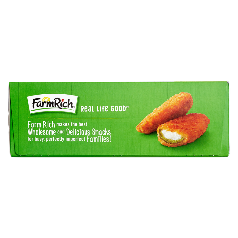 Farm Rich Frozen Breaded Jalapeno Peppers Stuffed with Real Cream Cheese 18oz
