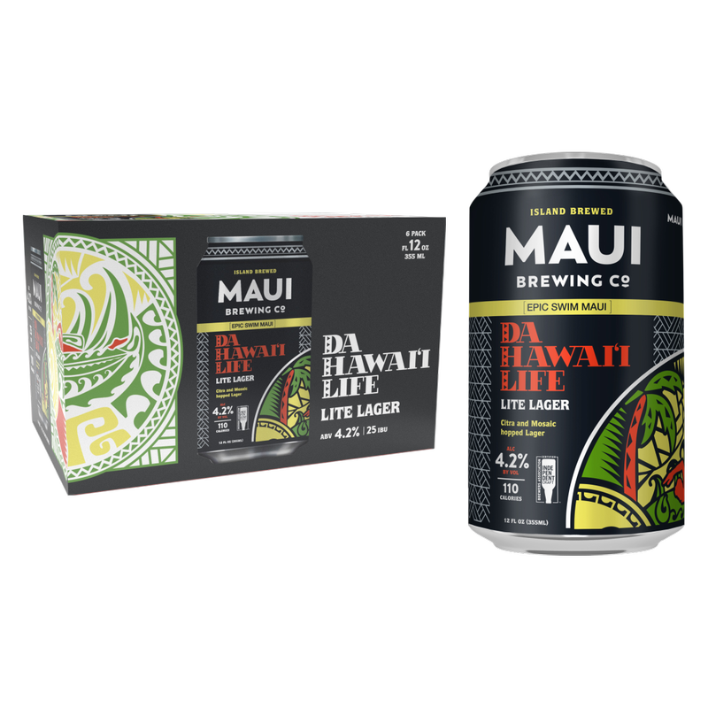 Maui Da Hawaii Life Lite 6pk 12oz Cans
