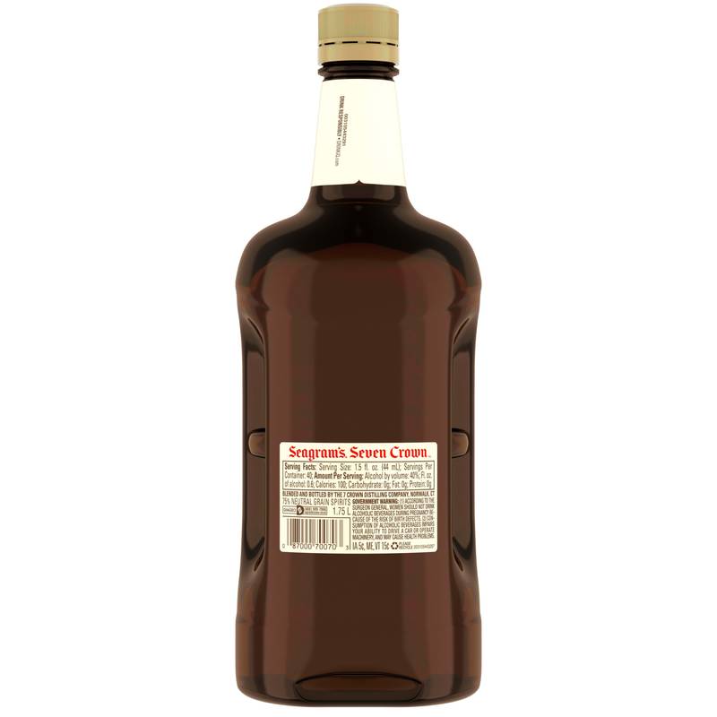 Seagram's 7 Crown American Blended Whiskey, 1.75 L (80 Proof)