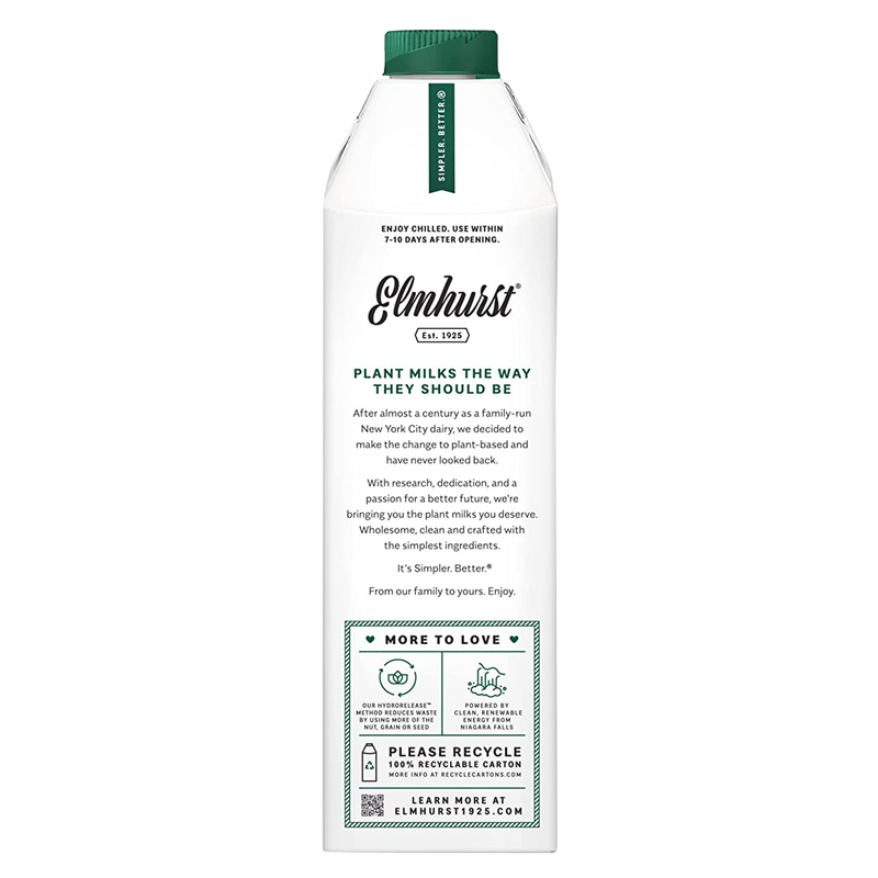 Elmhurst Unsweetened Oat Milk 32oz