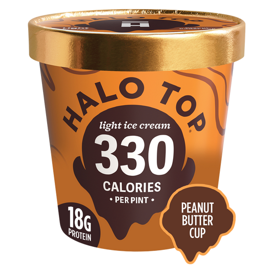 Halo Top Peanut Butter Cup Light Ice Cream, 16 fl oz Pint