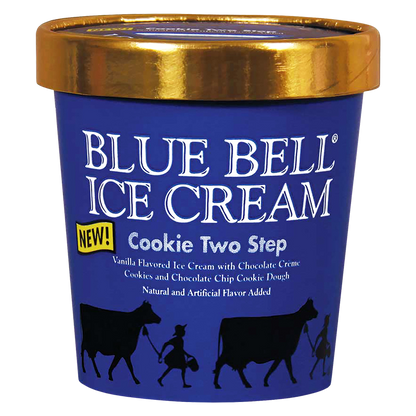Blue Bell Cookie Two Step Ice Cream Pint