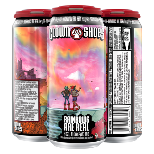 Clown Shoes Rainbows are Real Hazy IPA 4pk 16oz Can 6.75% ABV
