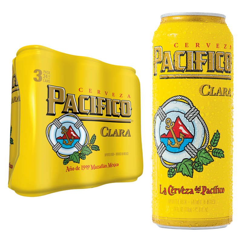 Pacifico 3pk 24oz Can 4.4% ABV