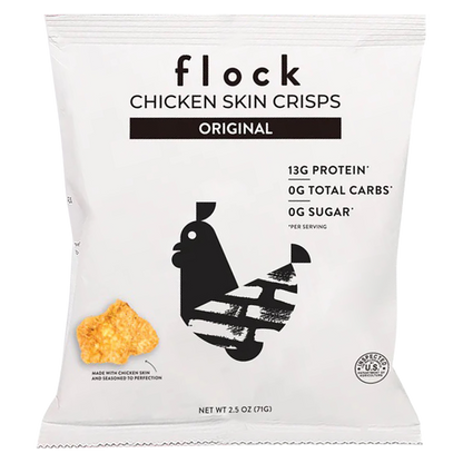 Flock Original Chicken Skin Chips 2.5oz