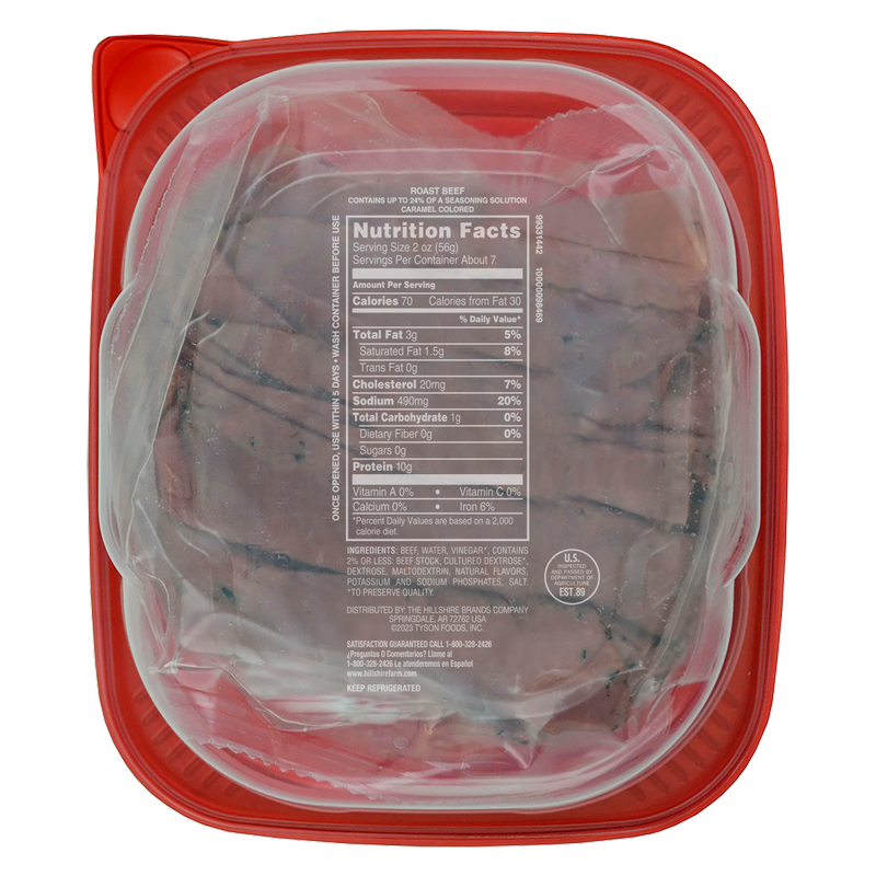Hillshire Farm Ultra Thin Sliced Roast Beef - 7oz