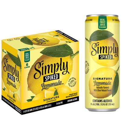 Simply Spiked Signature Lemonade 6pk 12oz Can 5% ABV