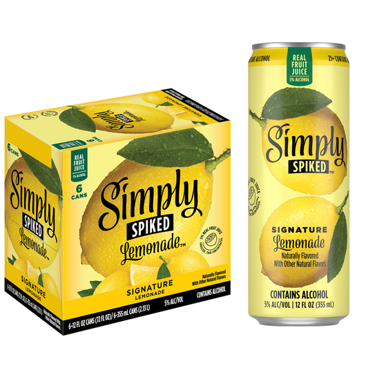 Simply Spiked Signature Lemonade 6pk 12oz Can 5% ABV