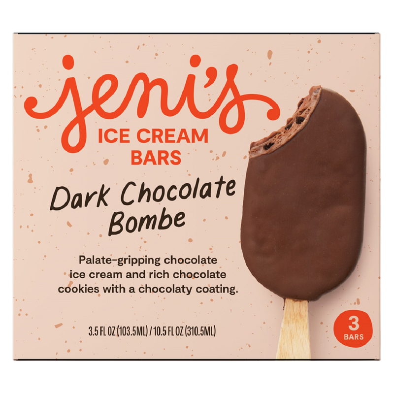 Jeni's Dark Chocolate Bombe Ice Cream Bar 3ct