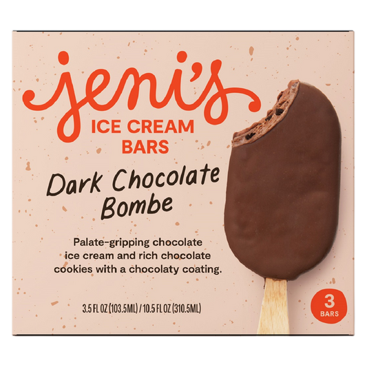 Jeni's Dark Chocolate Bombe Ice Cream Bar 3ct