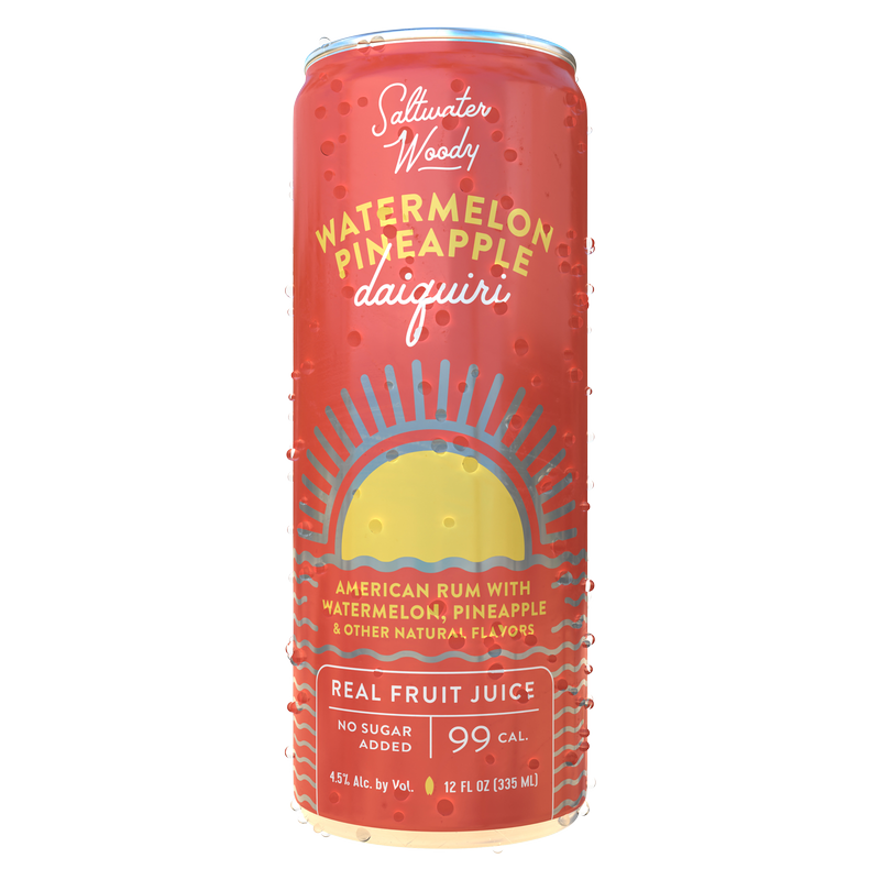 Saltwater Woody Watermelon Pineapple Daiquiri 4pk 12oz Can 4.5% ABV