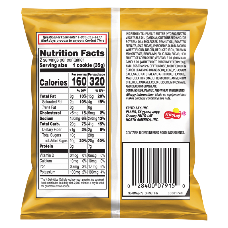 Grandma's Peanut Butter Cookies 2.5oz