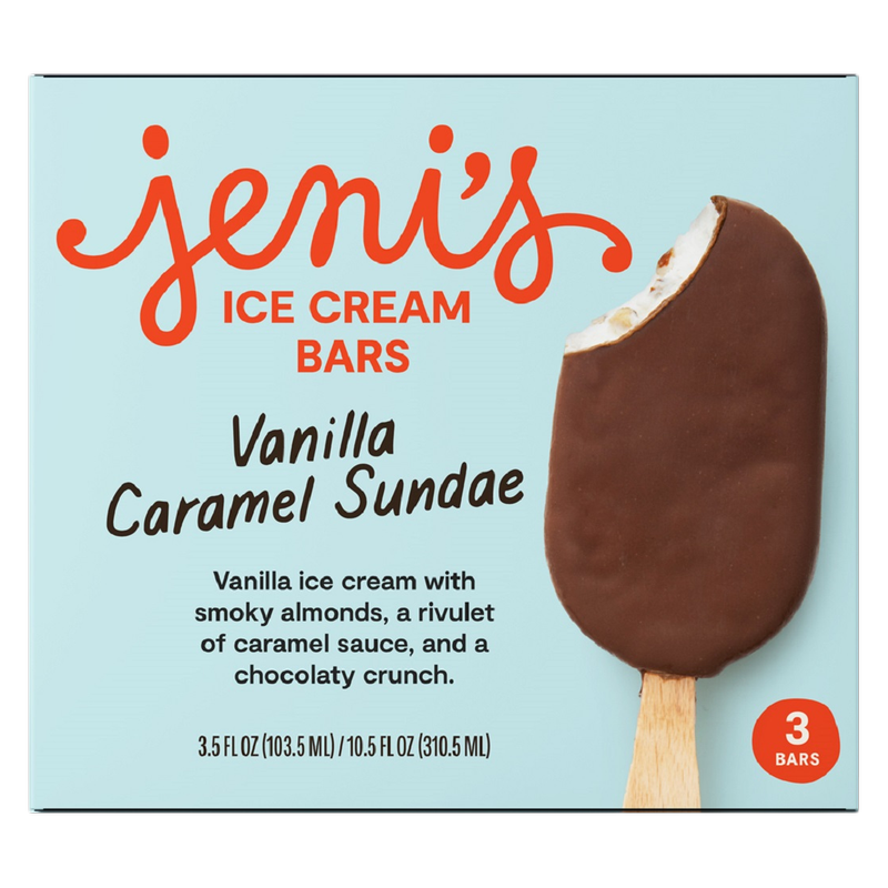 Jeni's Vanilla Caramel Sundae Ice Cream Bar 3ct