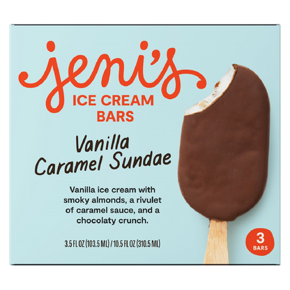 Jeni's Vanilla Caramel Sundae Ice Cream Bar 3ct