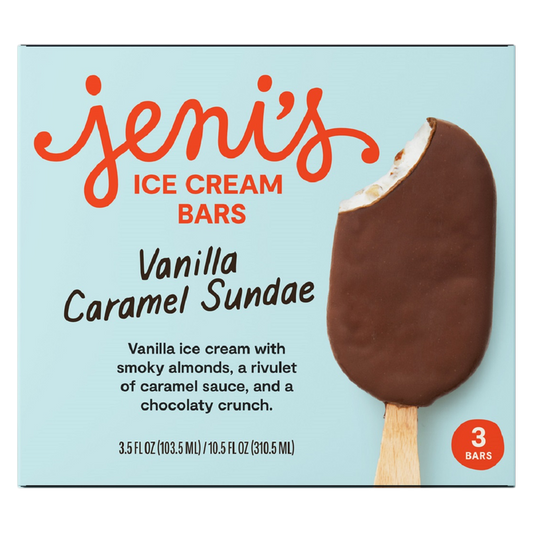 Jeni's Vanilla Caramel Sundae Ice Cream Bar 3ct