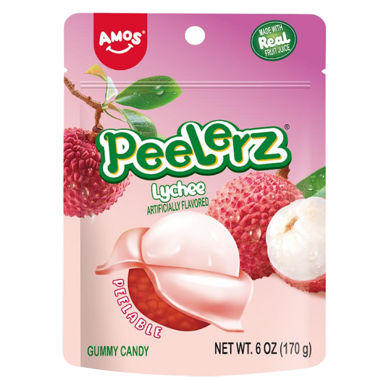 Amos Peelerz Gummy Lychee, 6 oz