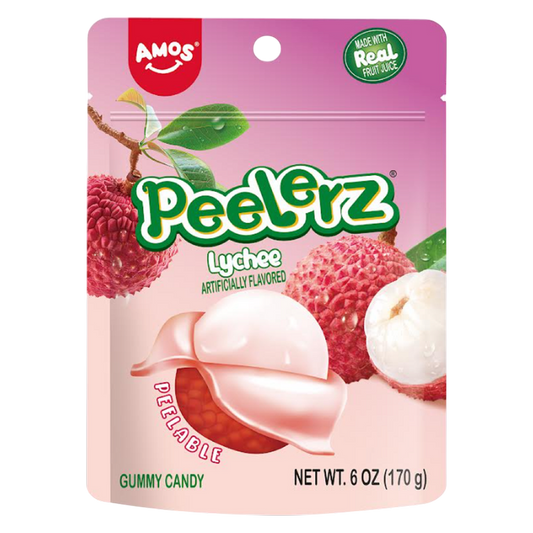 Amos Peelerz Gummy Lychee, 6 oz
