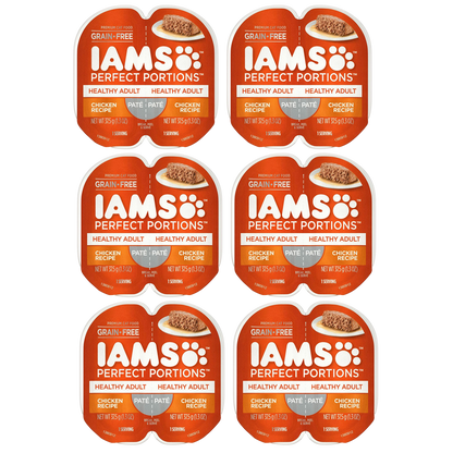 6 Ct Iams Perfect Portions Chicken Pate Adult Wet Cat Food 2.6oz