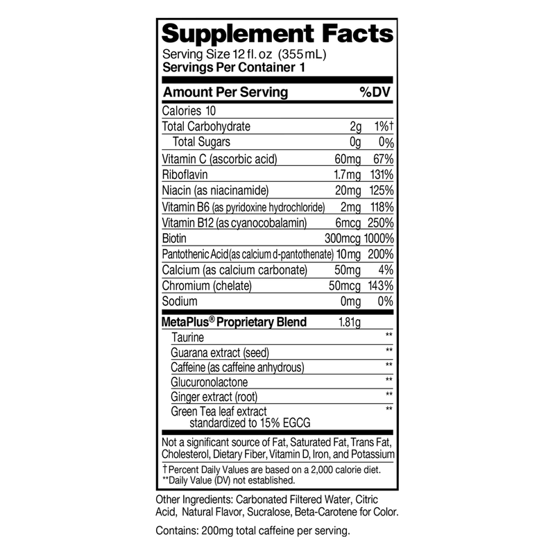 CELSIUS Sparkling Peach Vibe Essential Energy Drink 12oz Can