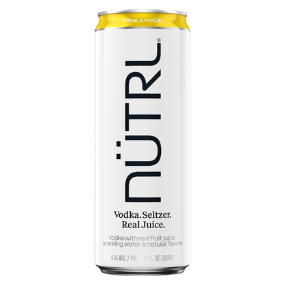 NUTRL Seltzer Pineapple Vodka Hard Seltzer 12oz Can 4.5% ABV