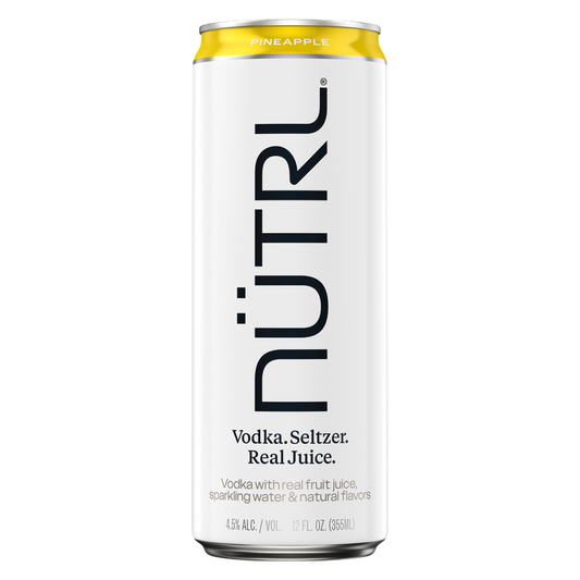 NUTRL Seltzer Pineapple Vodka Hard Seltzer 12oz Can 4.5% ABV