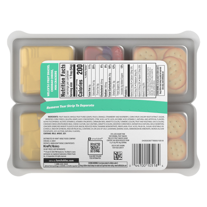 Lunchables Snackables Cheddar Cheese & Crackers with Welch's fruit Snacks - 2ct