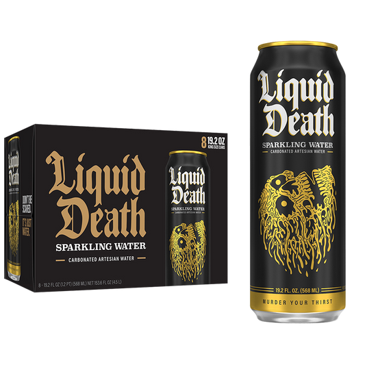 Liquid Death Sparkling Water 8pk 19.2 oz King Size Can