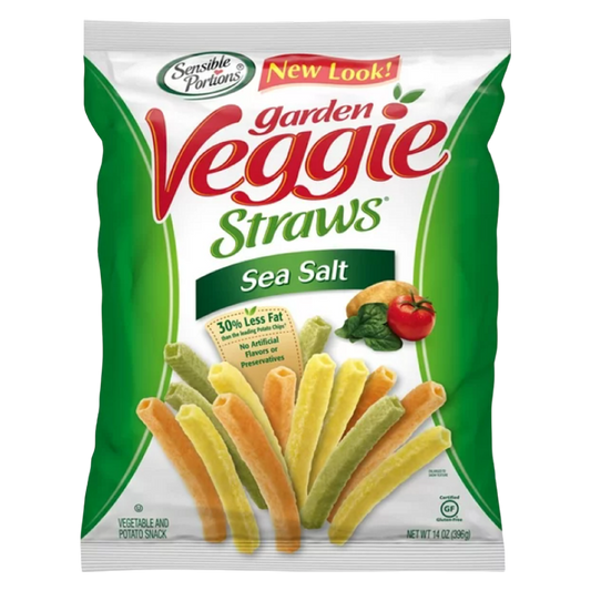Sensible Portions Garden Veggie Straws Sea Salt Potato and Vegetable Snack 5oz