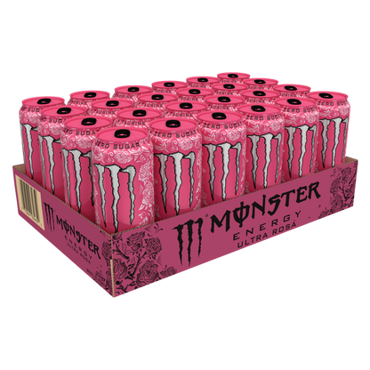 Monster Zero Ultra Rosa Energy 24pk 16oz Can- XL