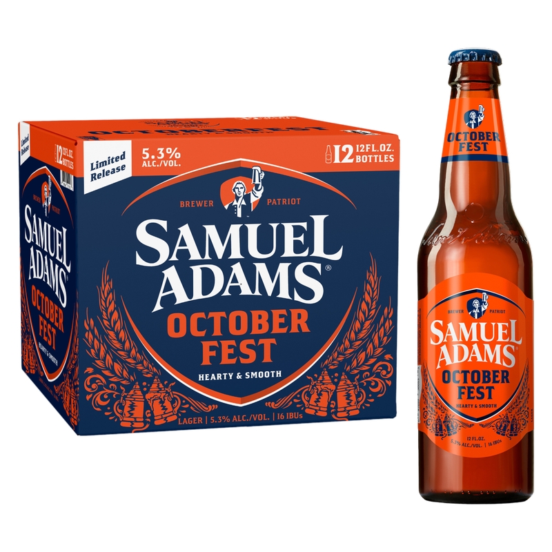 Sam Adams Seasonal Ale 12pk 12oz Bottle 5.3% ABV