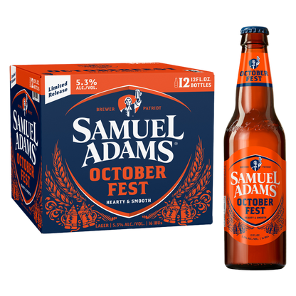 Sam Adams Seasonal Ale 12pk 12oz Bottle 5.3% ABV
