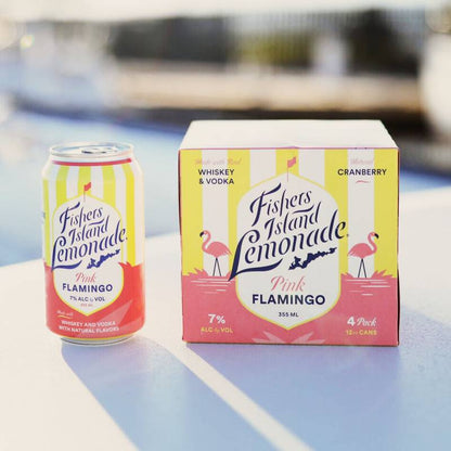 Fishers Island Lemonade Pink Flamingo 12oz 4pk 7% ABV