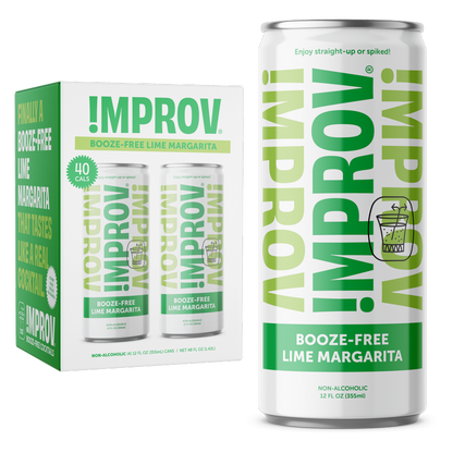 !mprov Booze-Free Lime Margarita 4pk 12oz Can
