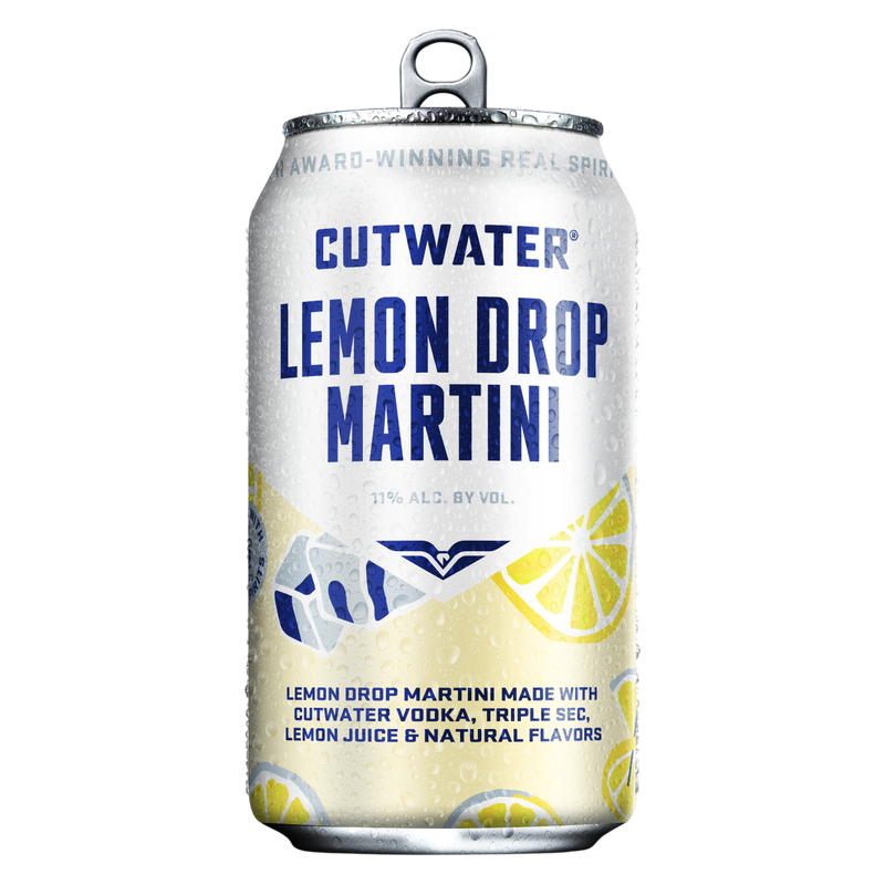 Cutwater Lemon Drop Vodka Martini Single 12oz Can 11% ABV