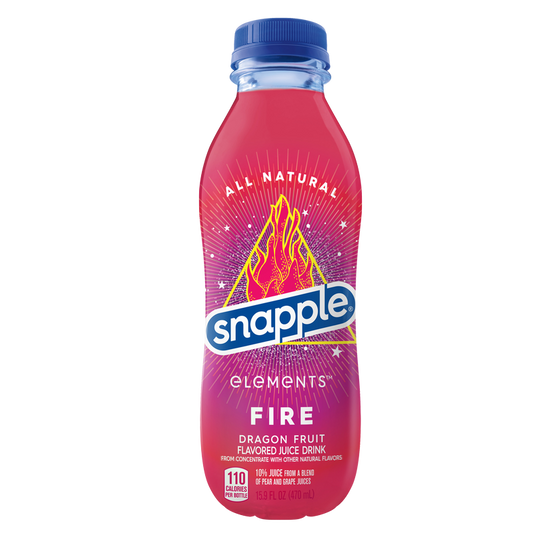 Snapple Elements Fire Dragonfruit 16oz Btl