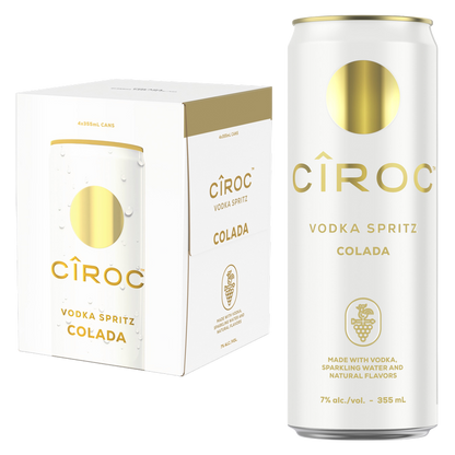 Ciroc Vodka Spritz Colada 12oz 4pk 5% ABV