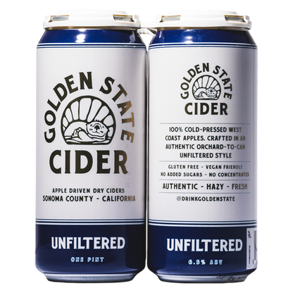 Golden State Cider Unfiltered (4PKC 16OZ) (4PKC 16 OZ)
