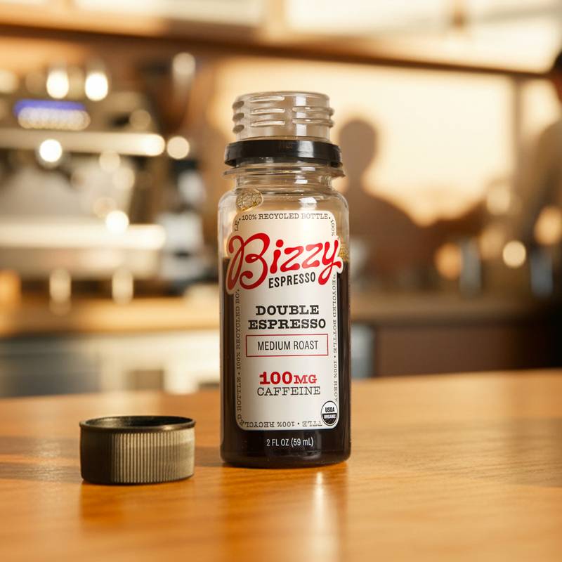 Bizzy Organic Double Espresso Shot Medium Roast 2oz Btl