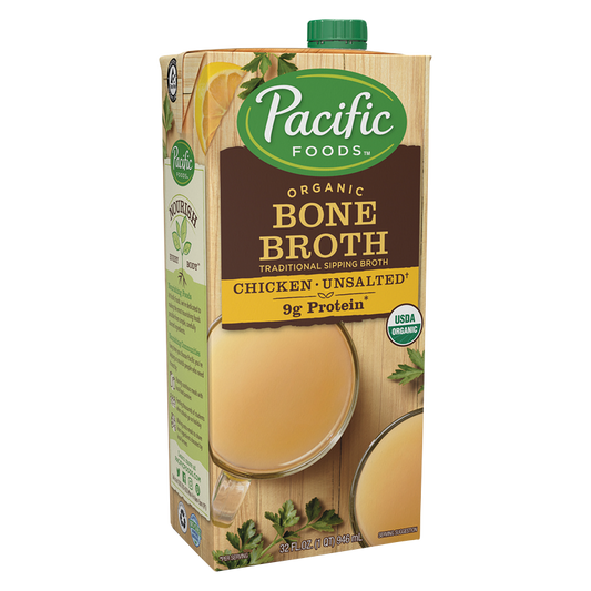 Pacific Foods Organic Unsalted Chicken Bone Broth 32oz