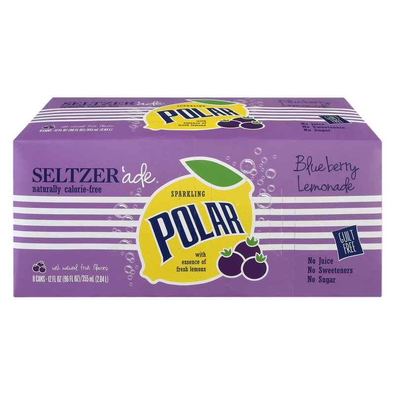 Polar Blueberry Lemonade Seltzer 8pk 12oz Can