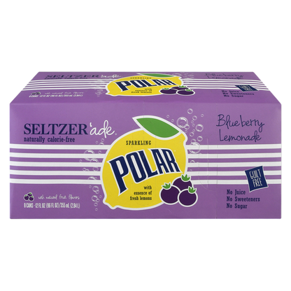 Polar Blueberry Lemonade Seltzer 8pk 12oz Can